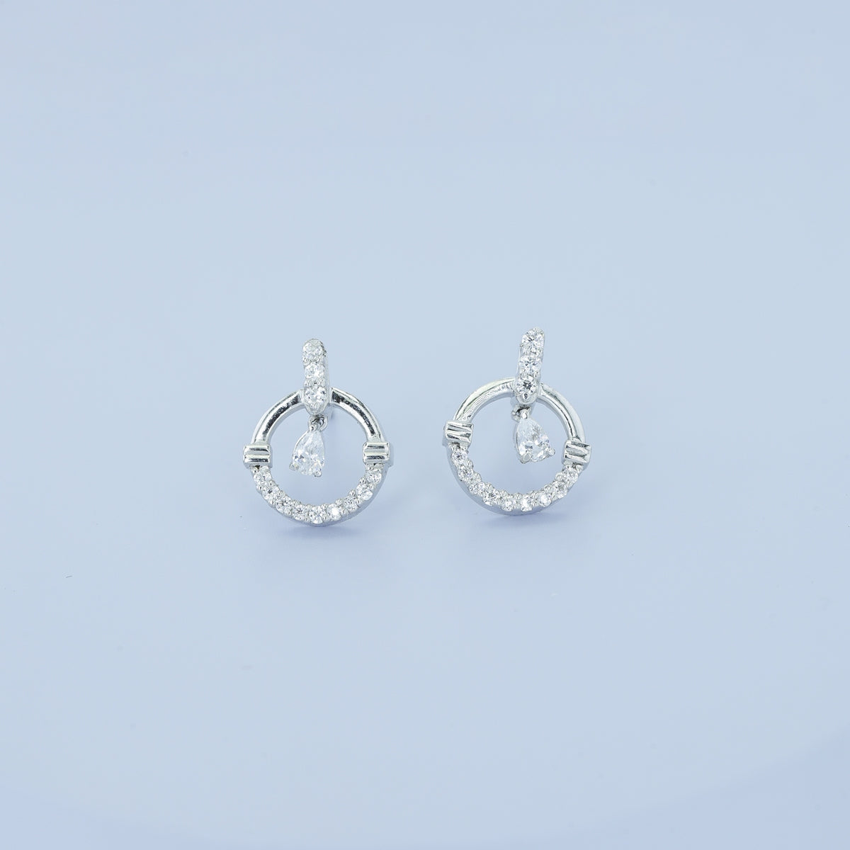 925 sterling silver Dancing Diamond Earrings