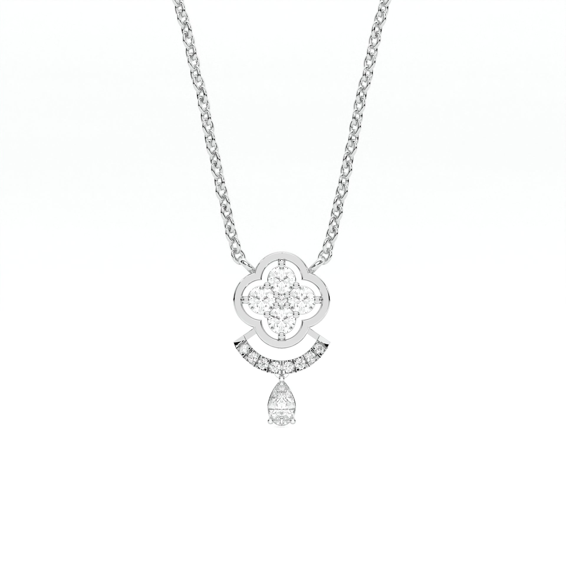 Drop Pendant – 925 Sterling Silver & CZ | Zixy Drop Pendant – 925 Sterling Silver & CZ | Zixy
