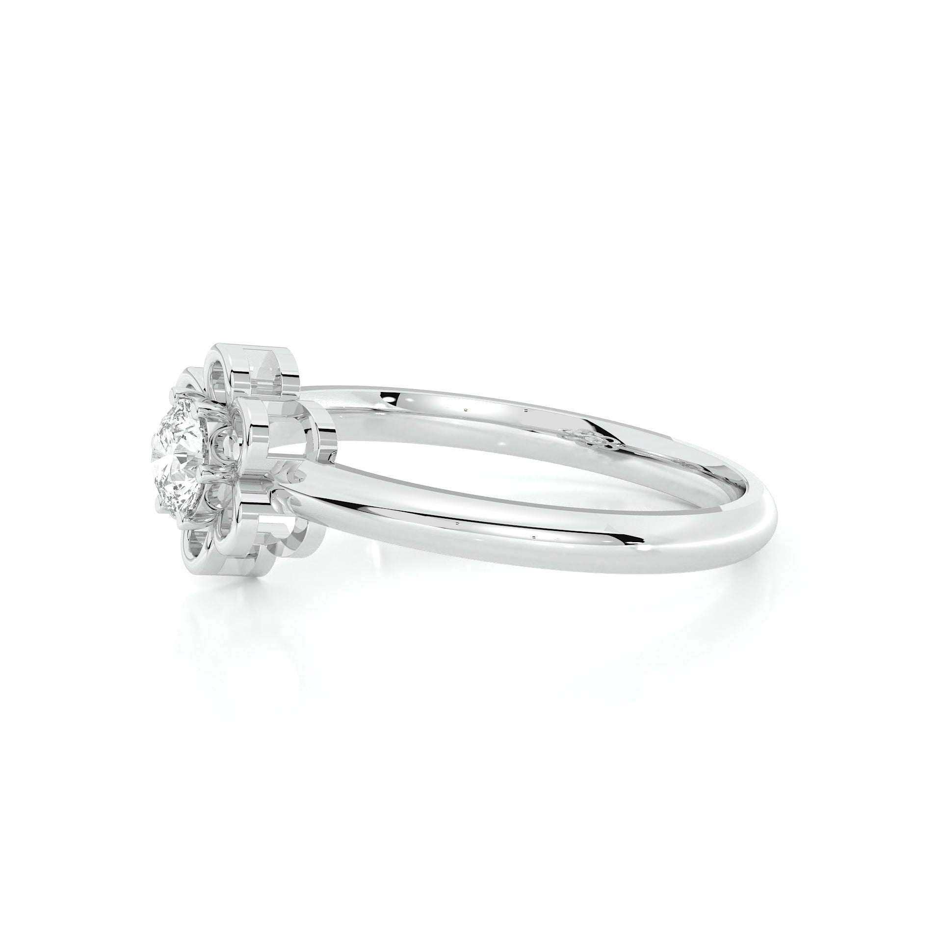 925 sterling silver Flower Stud Rings for women India