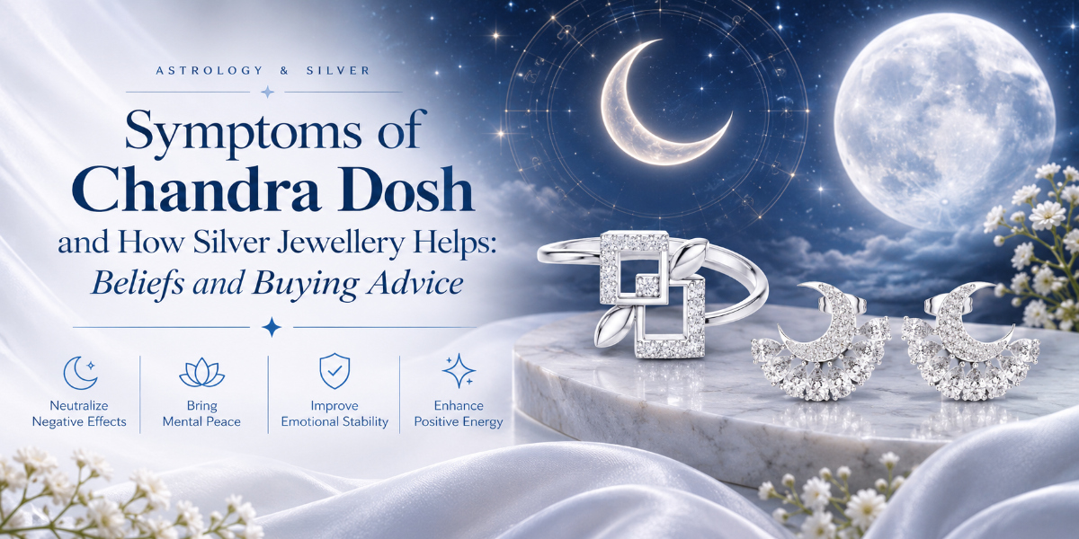 Silver jewellery for Chandra Dosh benefits