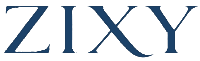 ZIXY logo in blue on a white background