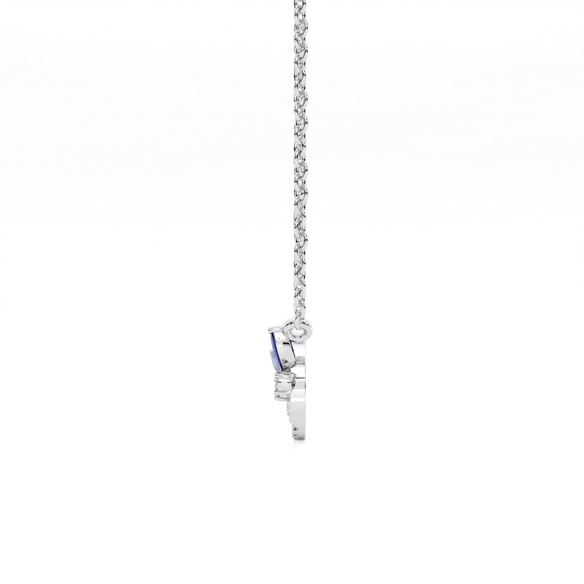925 sterling silver Blue Butterfly Necklaces for women India