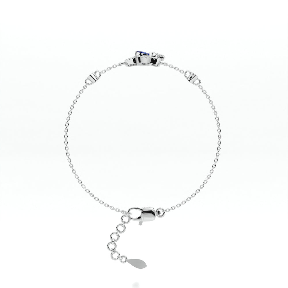925 sterling silver blue butterfly bracelets for women India