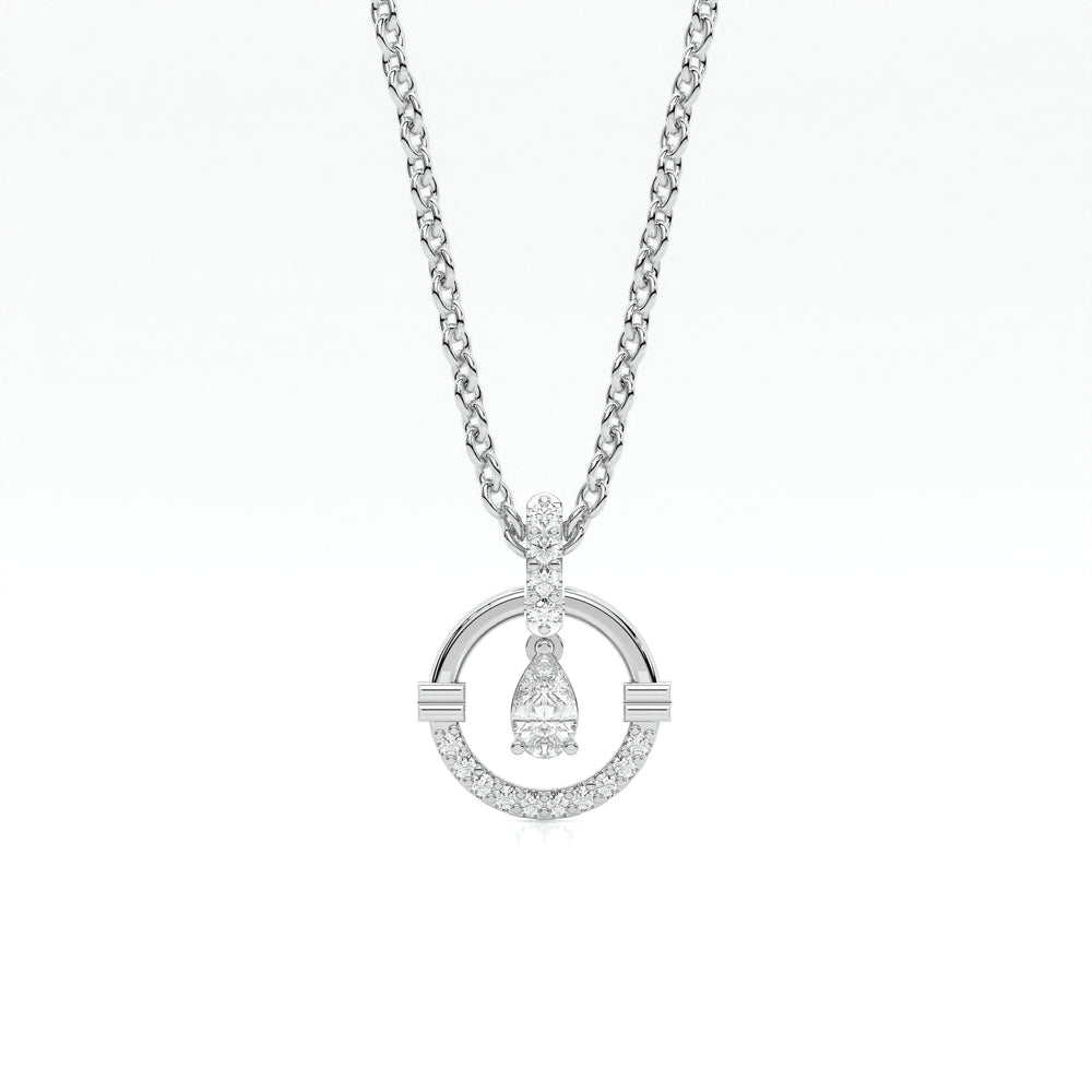 925 sterling silver Dancing Diamond Necklaces