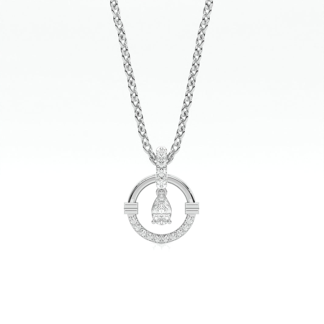 925 sterling silver Dancing Diamond Necklaces