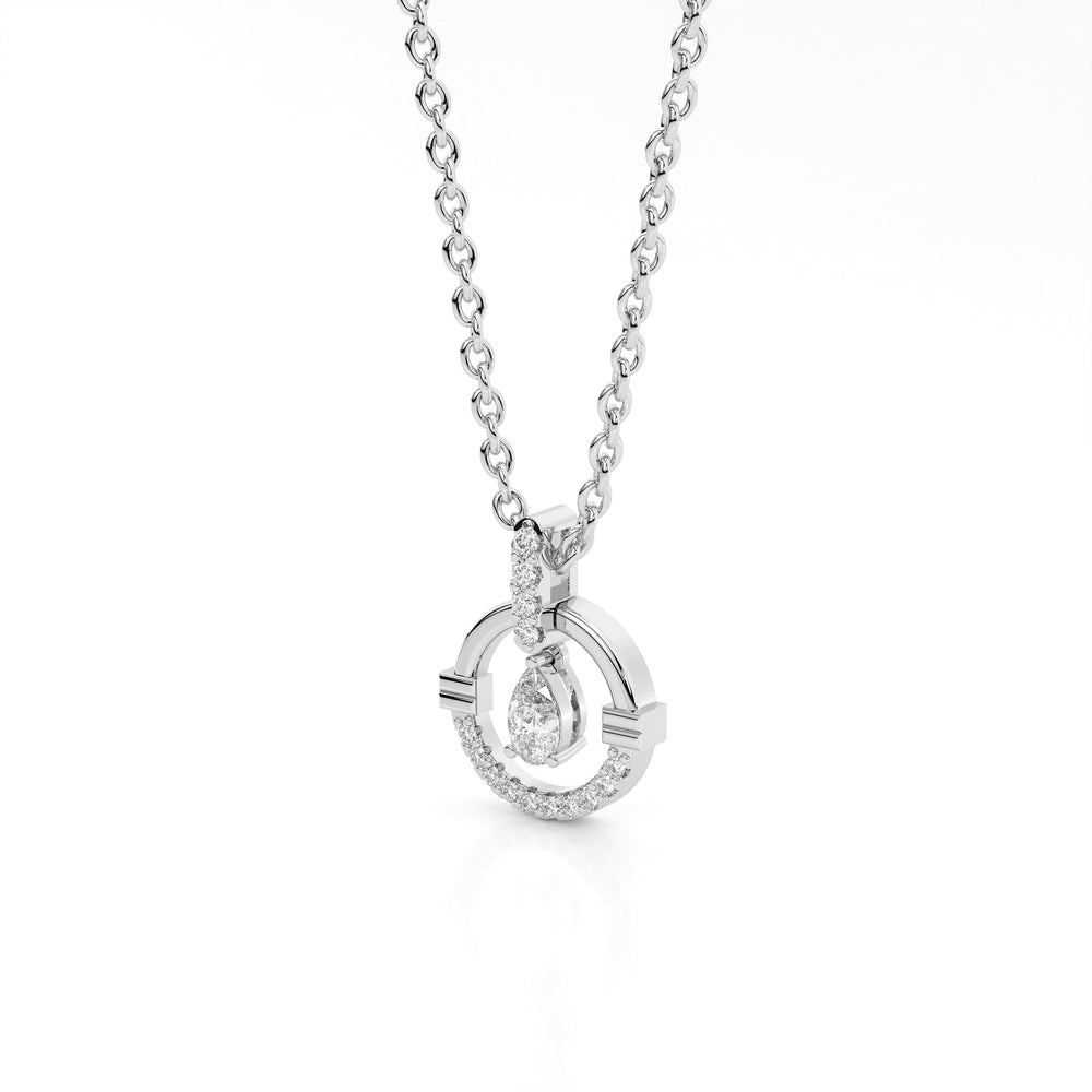 925 sterling silver Dancing Diamond Necklaces
