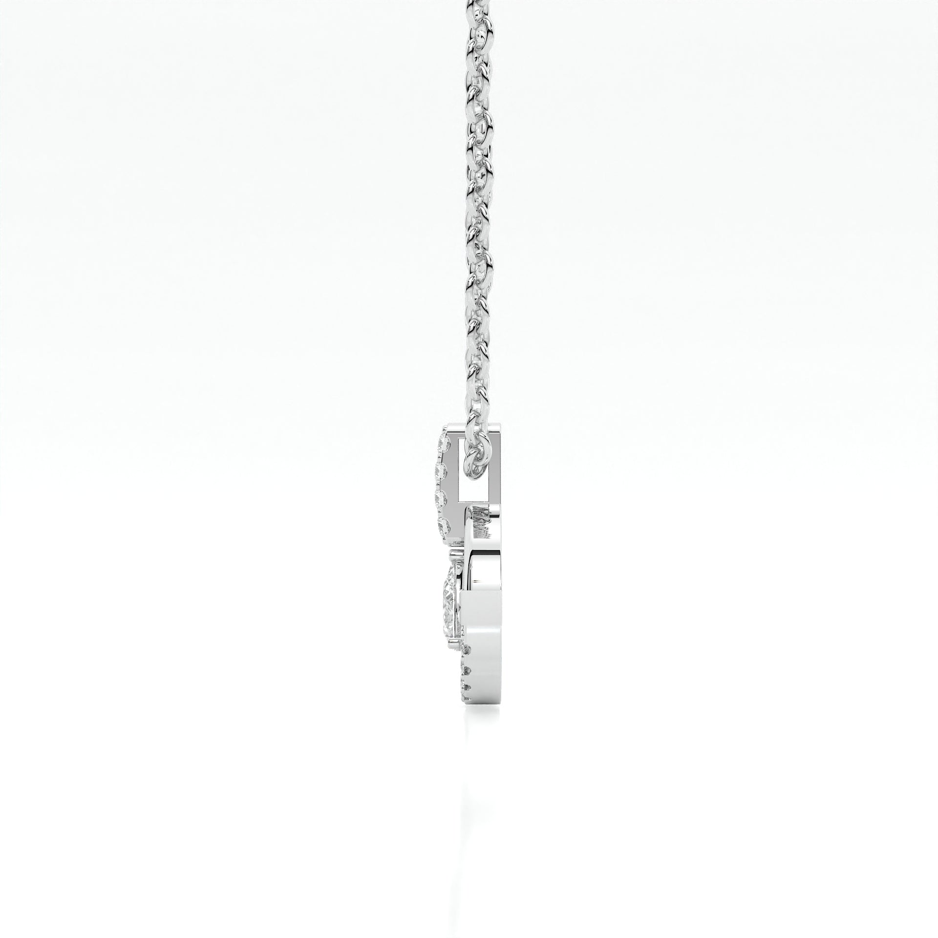 925 sterling silver Dancing Diamond Necklaces