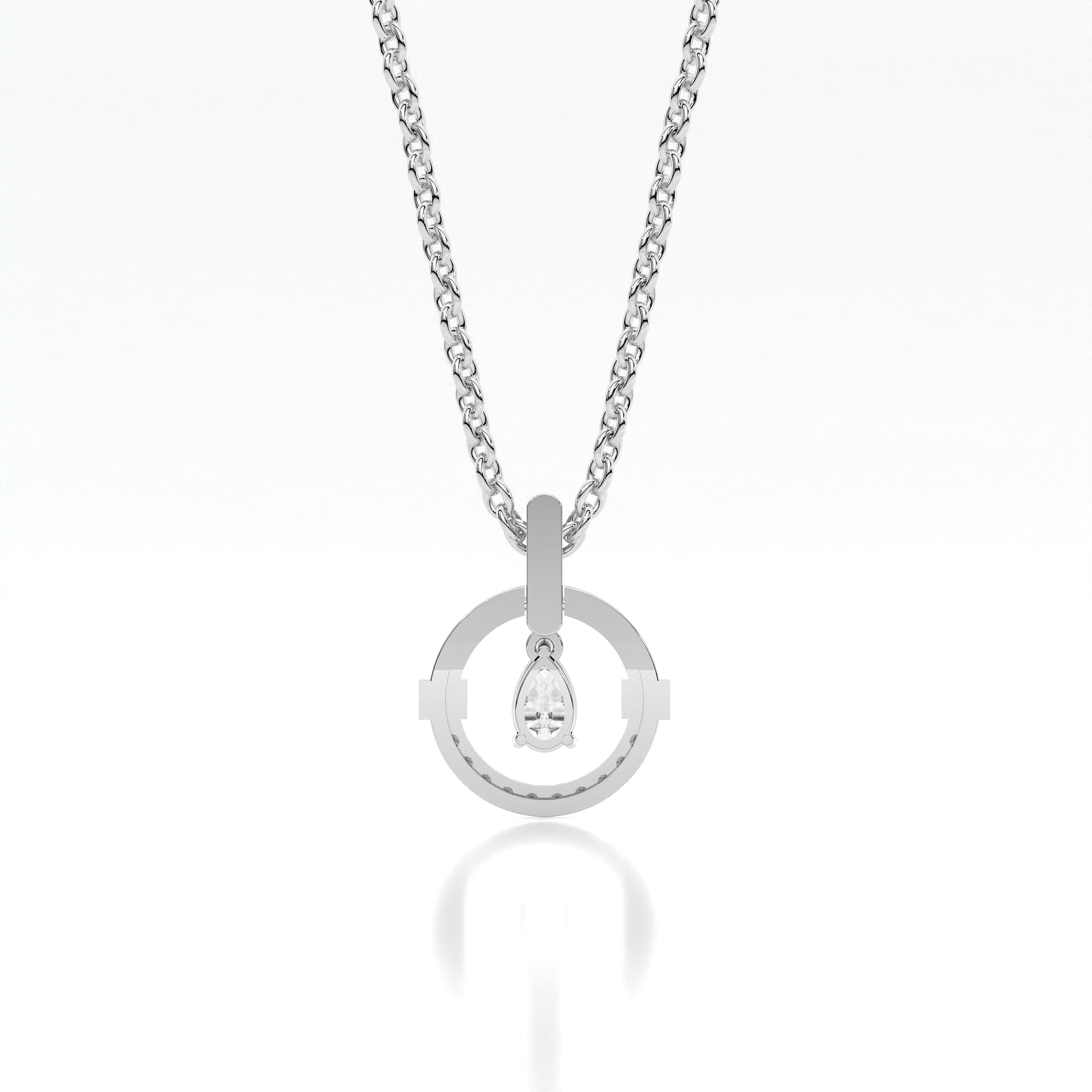 925 sterling silver Dancing Diamond Necklaces