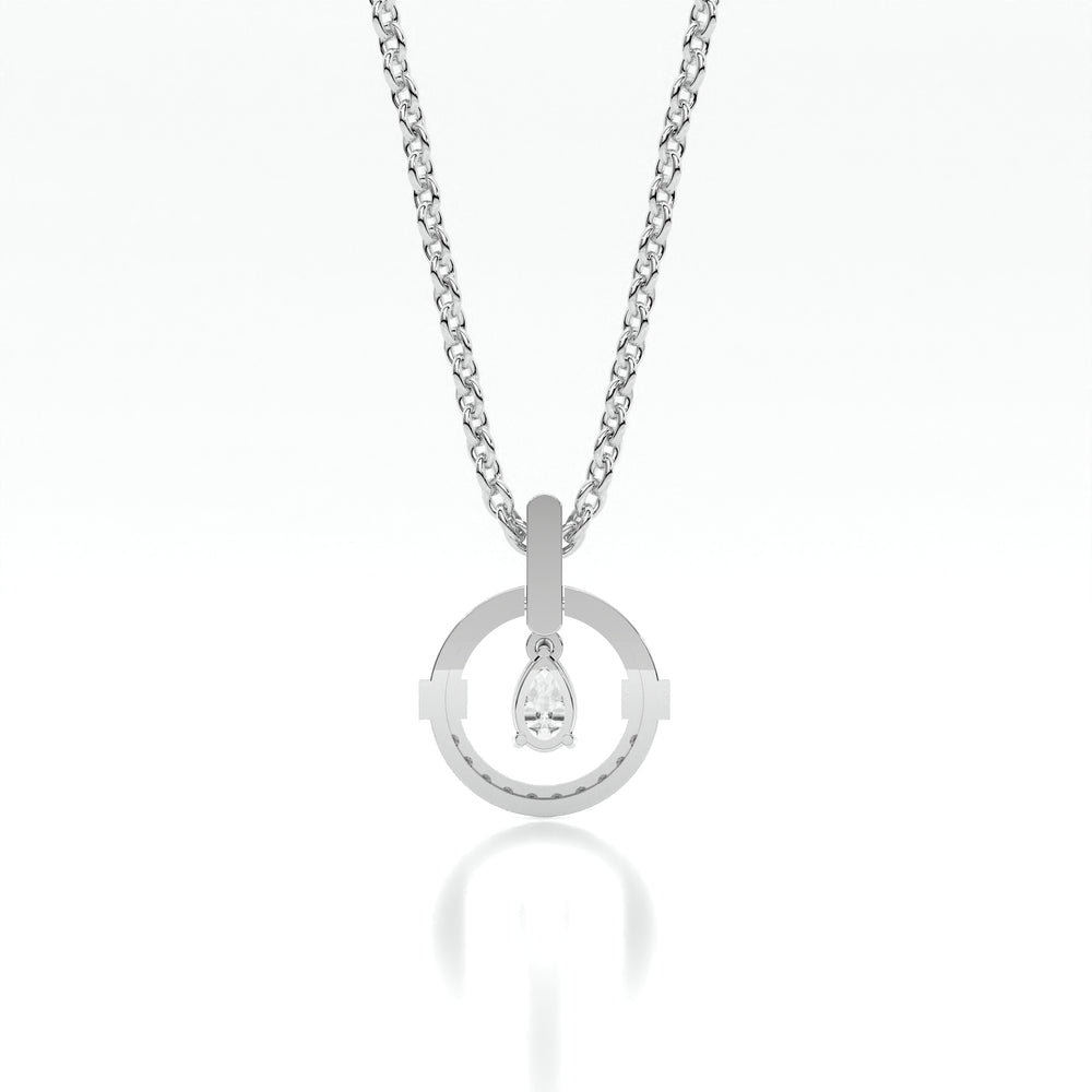 925 sterling silver Dancing Diamond Necklaces