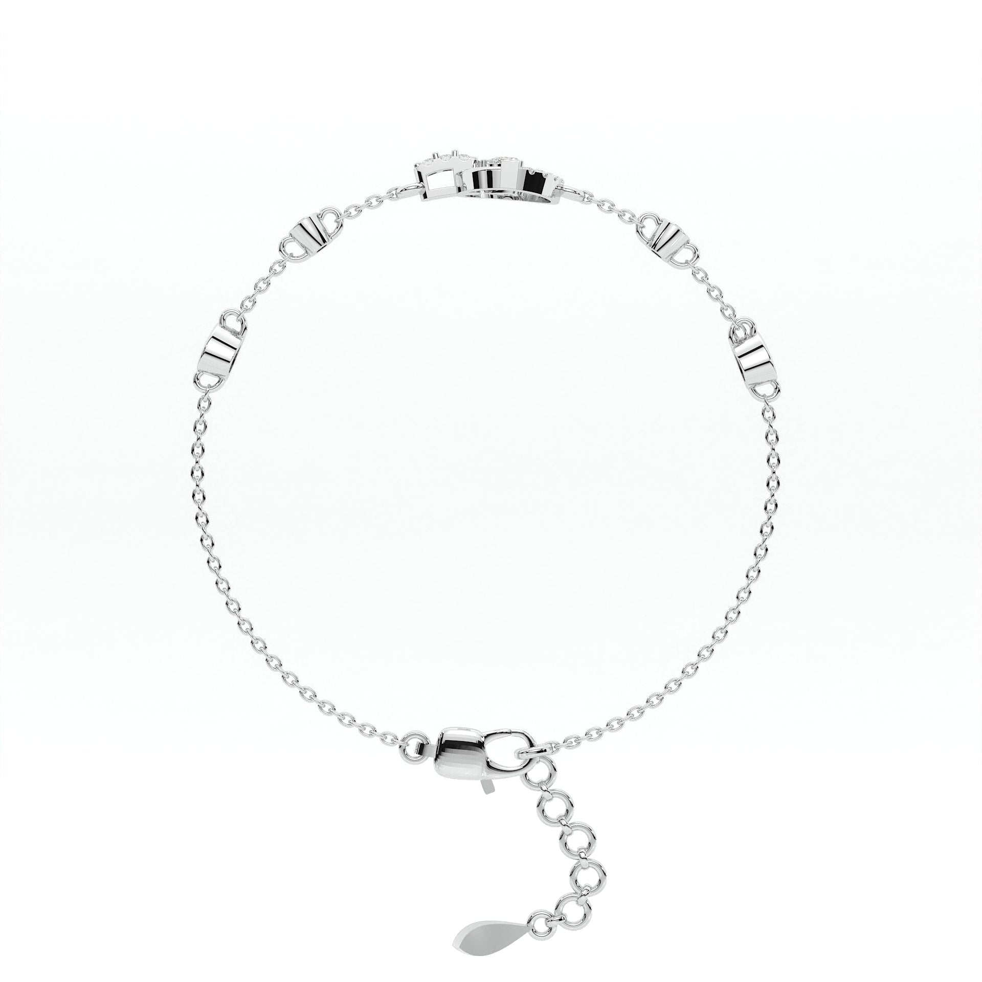 925 sterling silver Dancing Diamond Bracelets