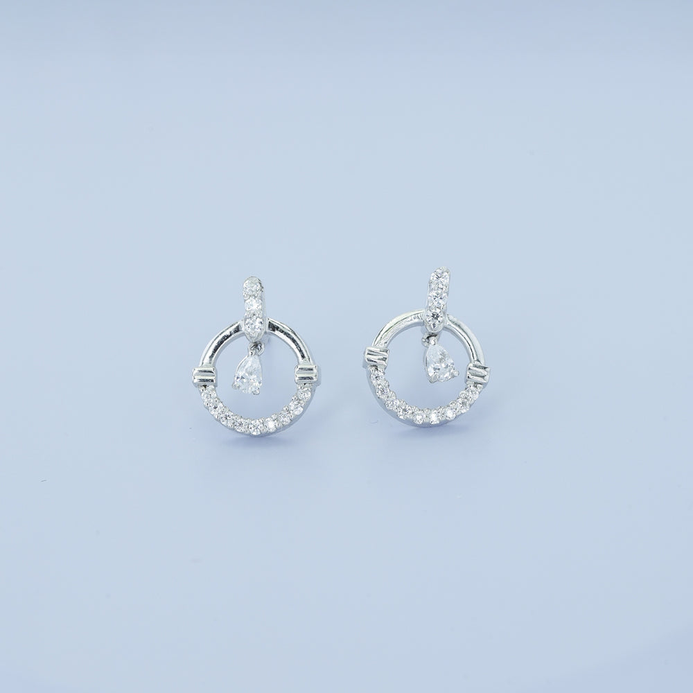 925 sterling silver Dancing Diamond Earrings