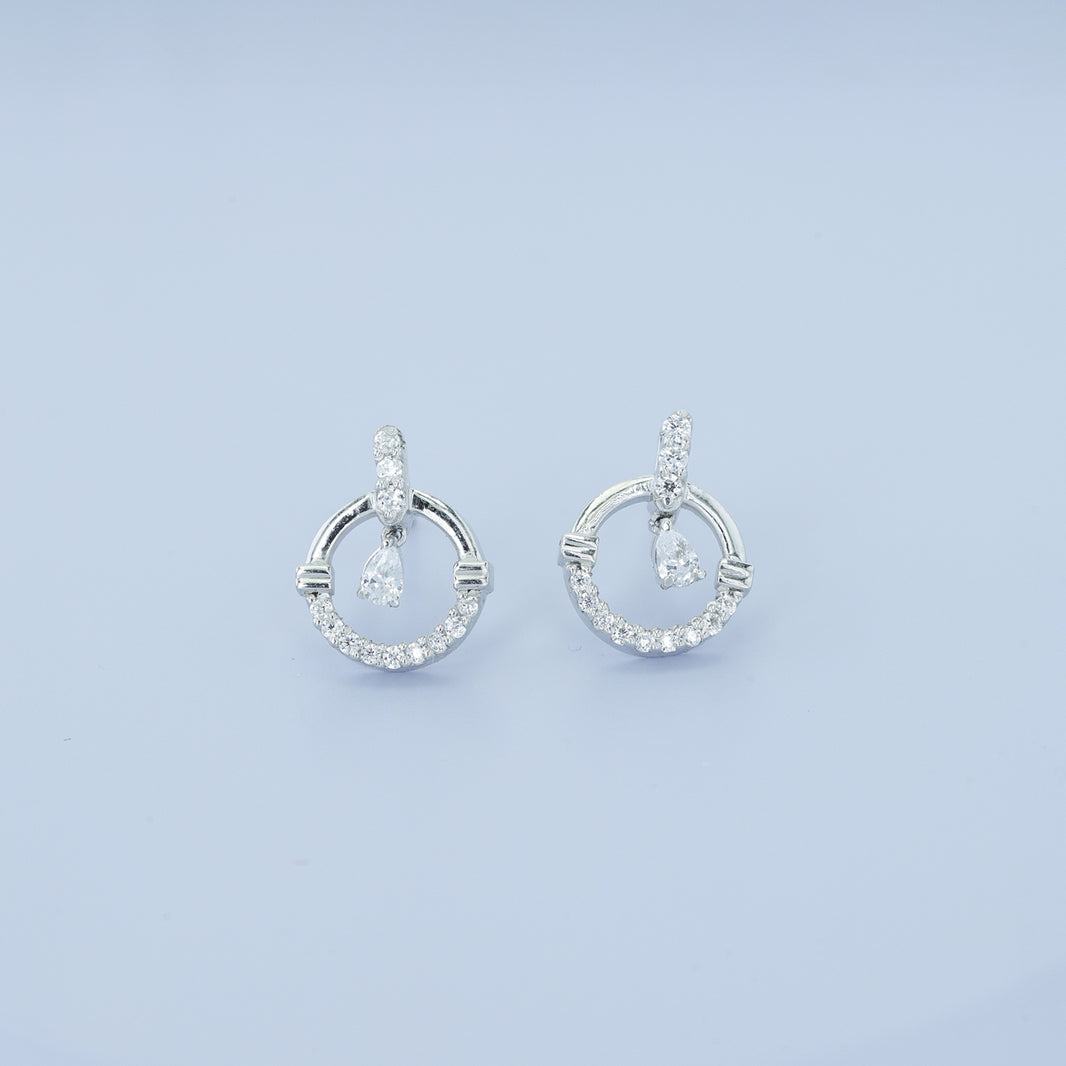 925 sterling silver Dancing Diamond Earrings