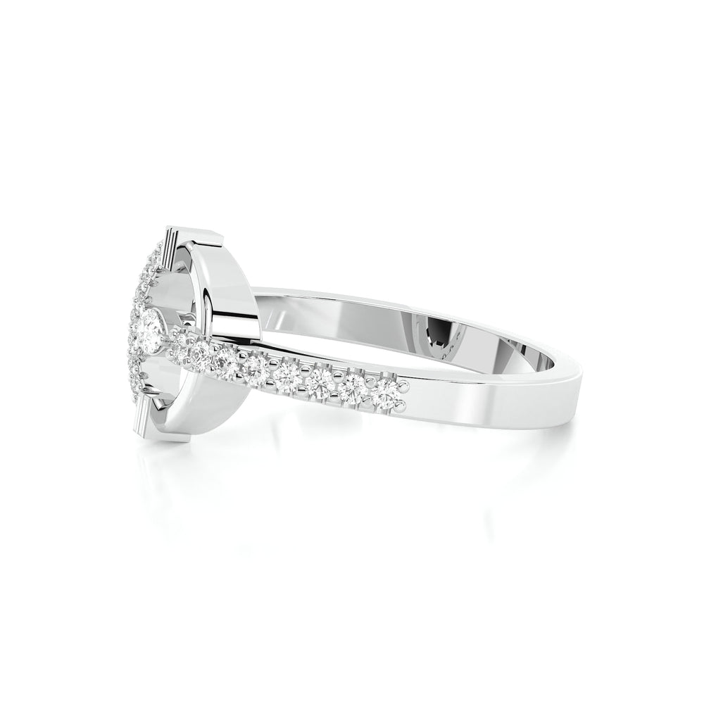 925 sterling silver Dancing Diamond Rings