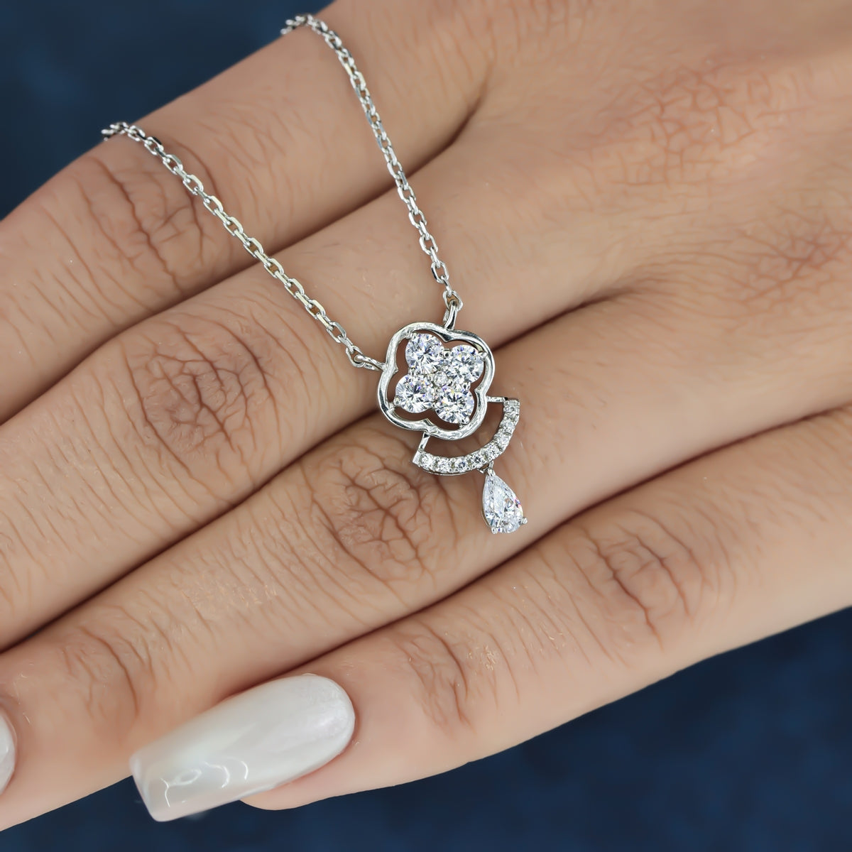925 sterling silver Drop Necklace