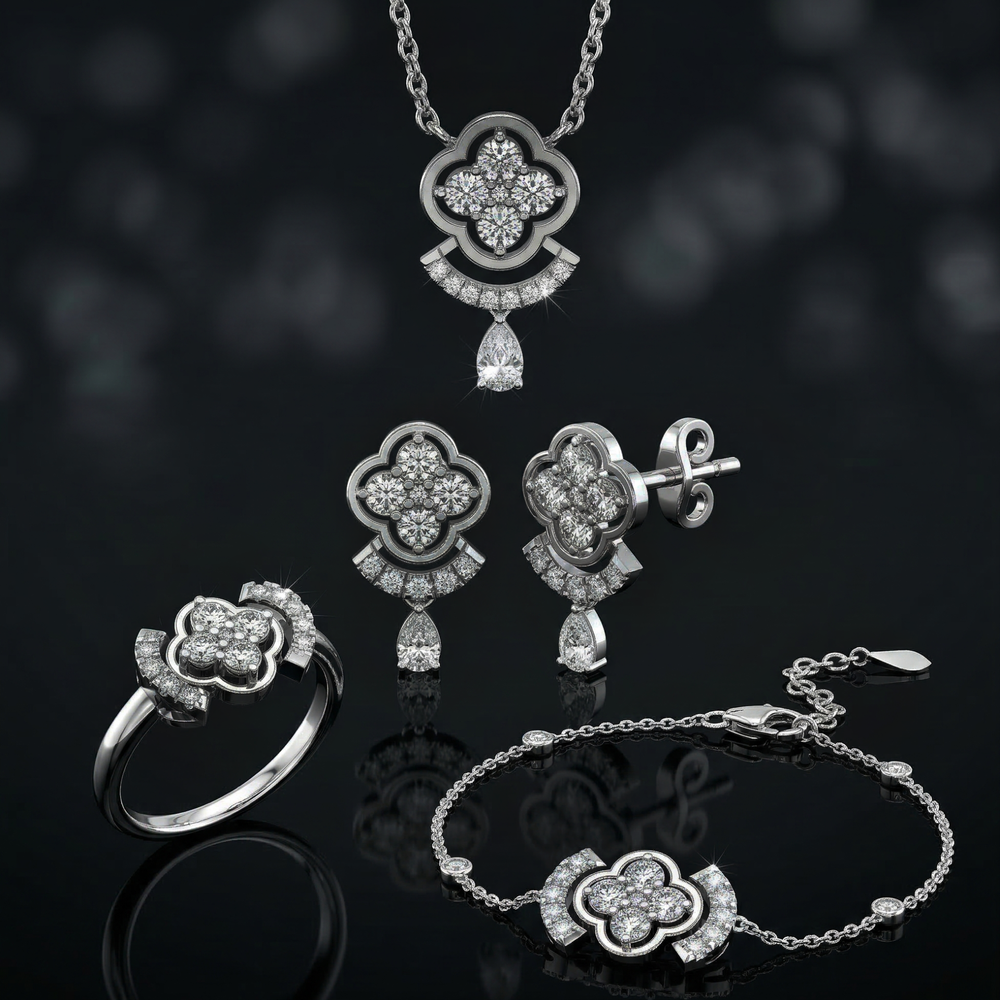 925 sterling silver Drop set