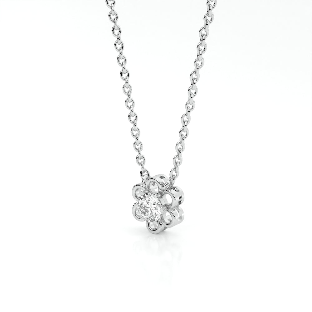 925 sterling silver Flower Stud Necklaces for women India