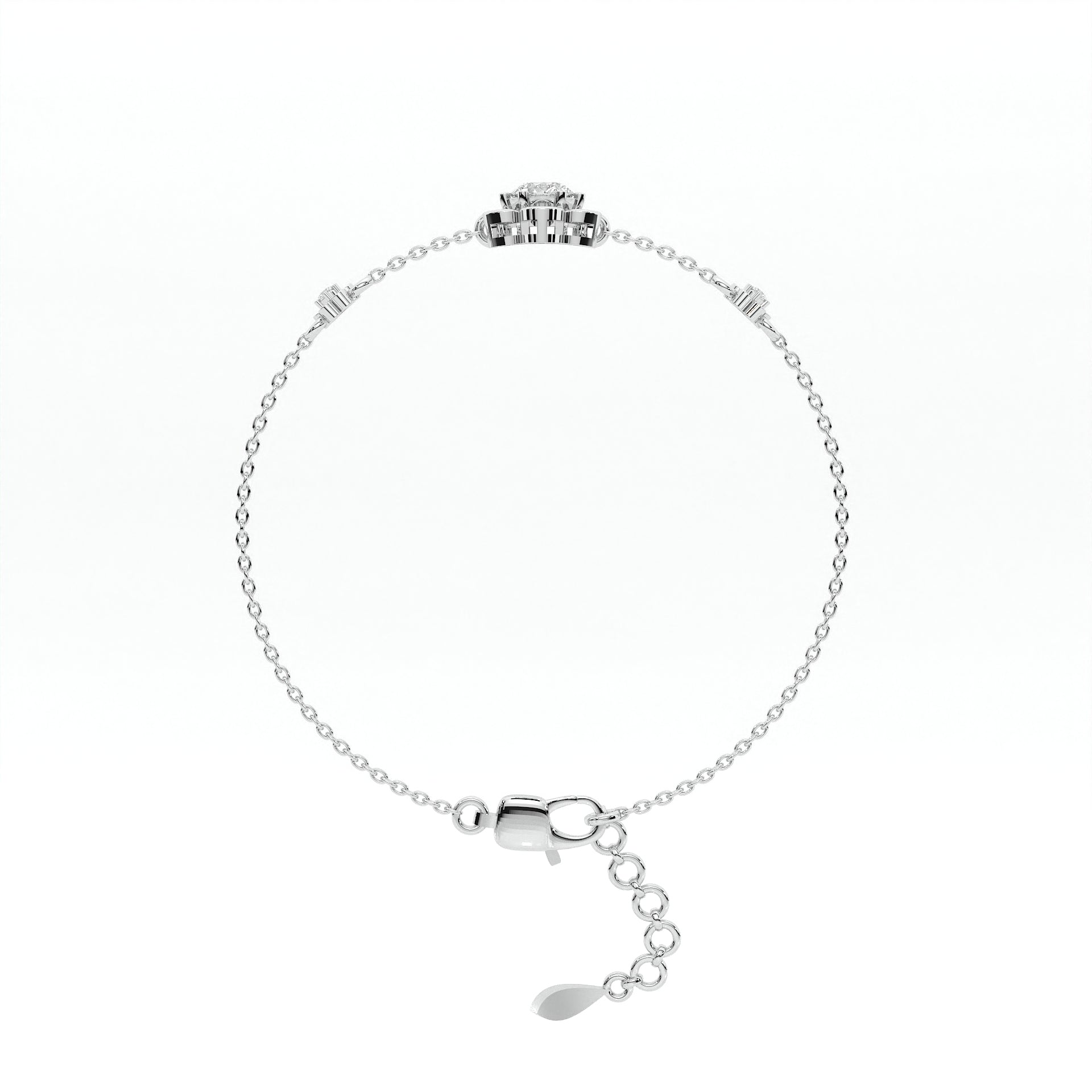 925 sterling silver flower stud bracelets for women India