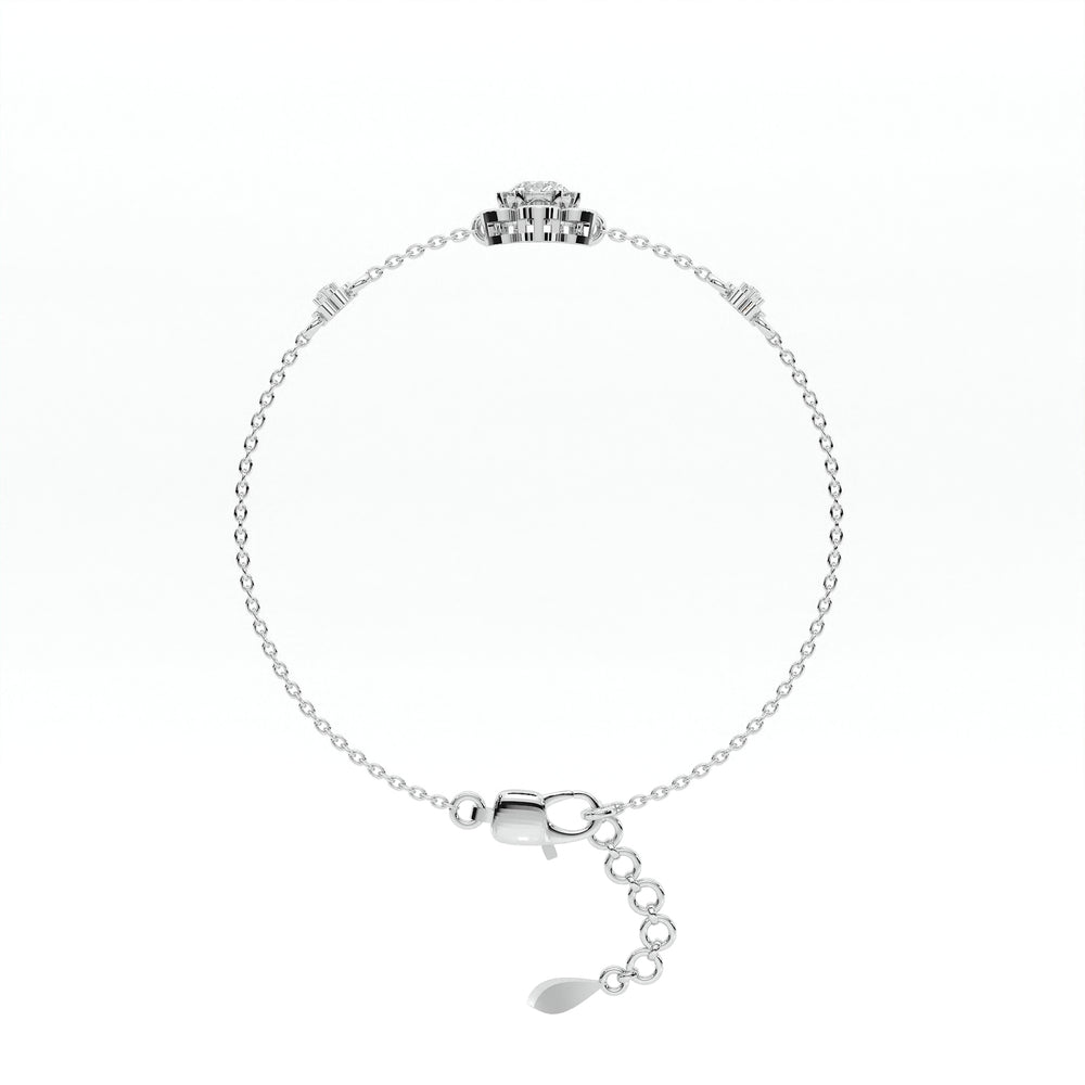 925 sterling silver flower stud bracelets for women India