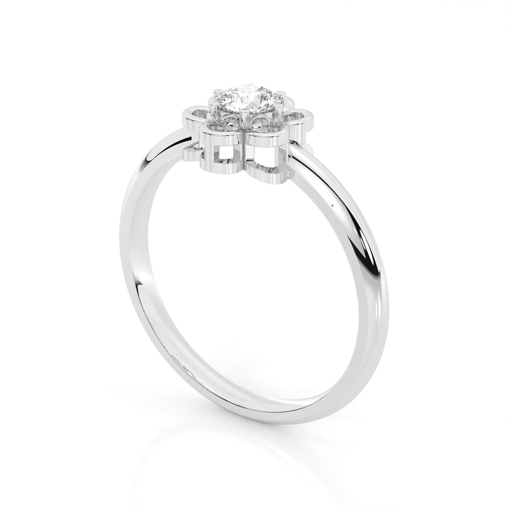 925 sterling silver Flower Stud Rings for women India