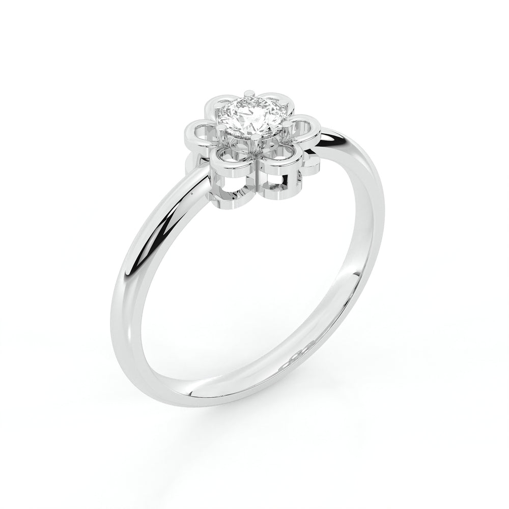 925 sterling silver Flower Stud Rings for women India