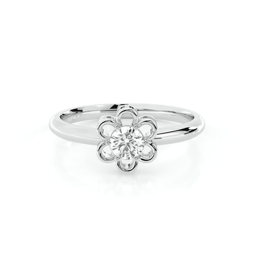 925 sterling silver Flower Stud Rings for women India