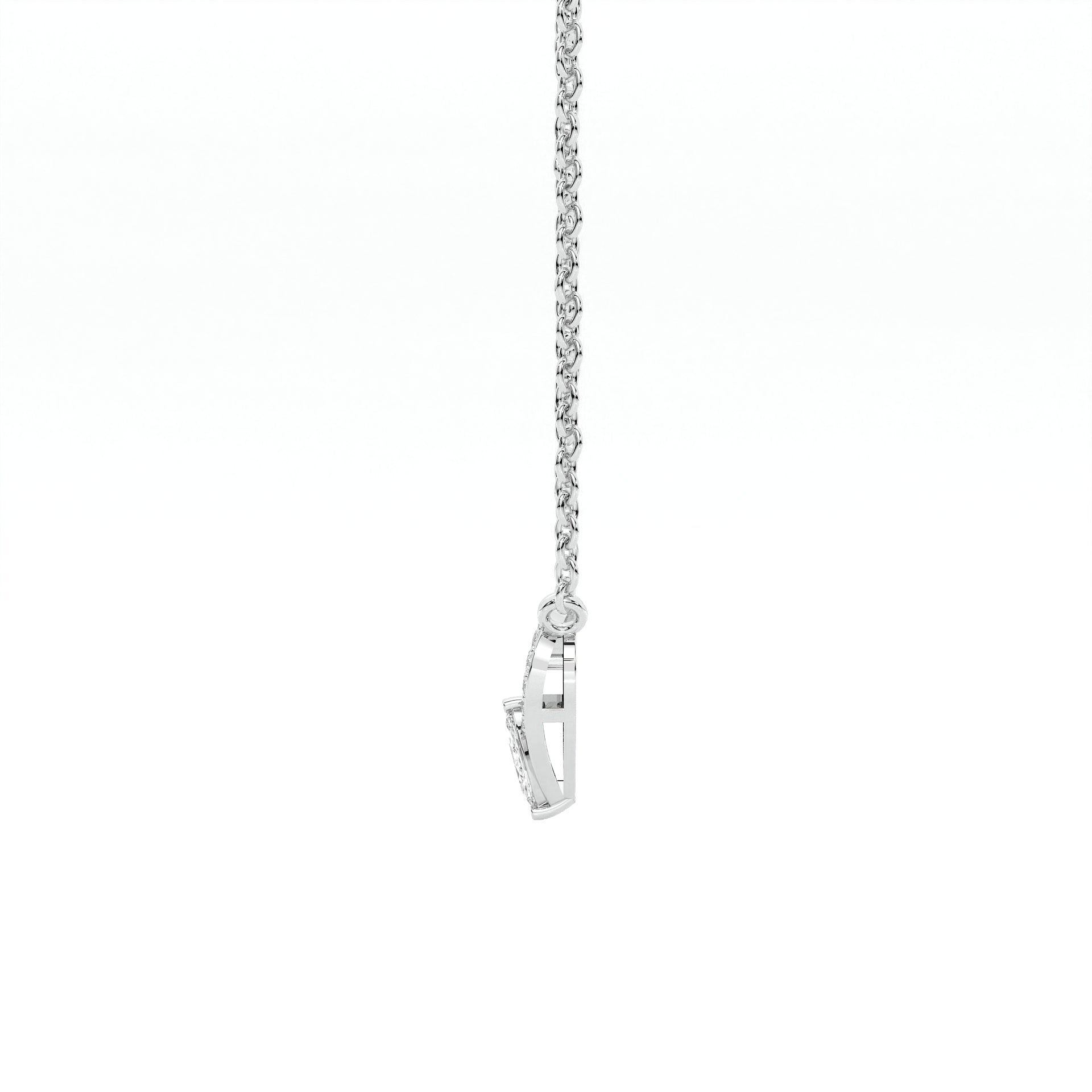 925 sterling Heart Diamond Necklaces