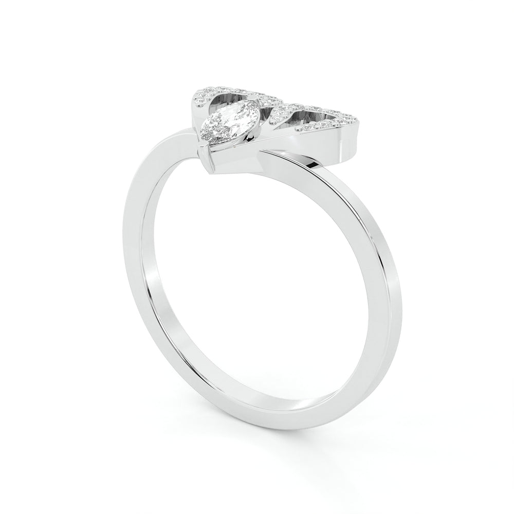 925 sterling Heart Diamond Rings