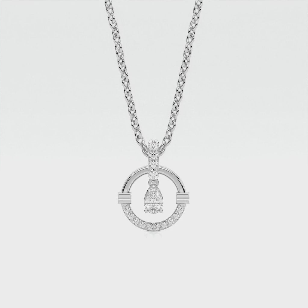 925 sterling silver Dancing Diamond Necklaces