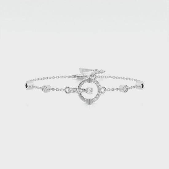 925 sterling silver Dancing Diamond Bracelets