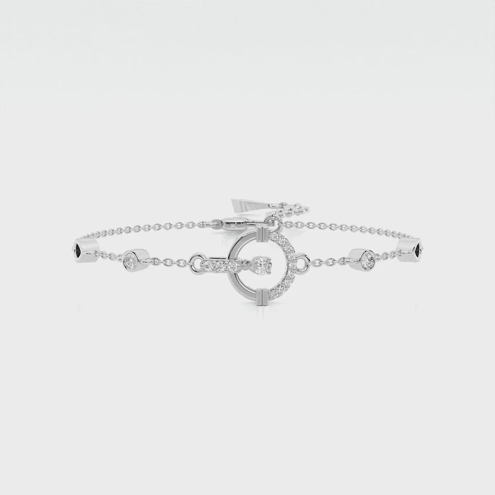 925 sterling silver Dancing Diamond Bracelets