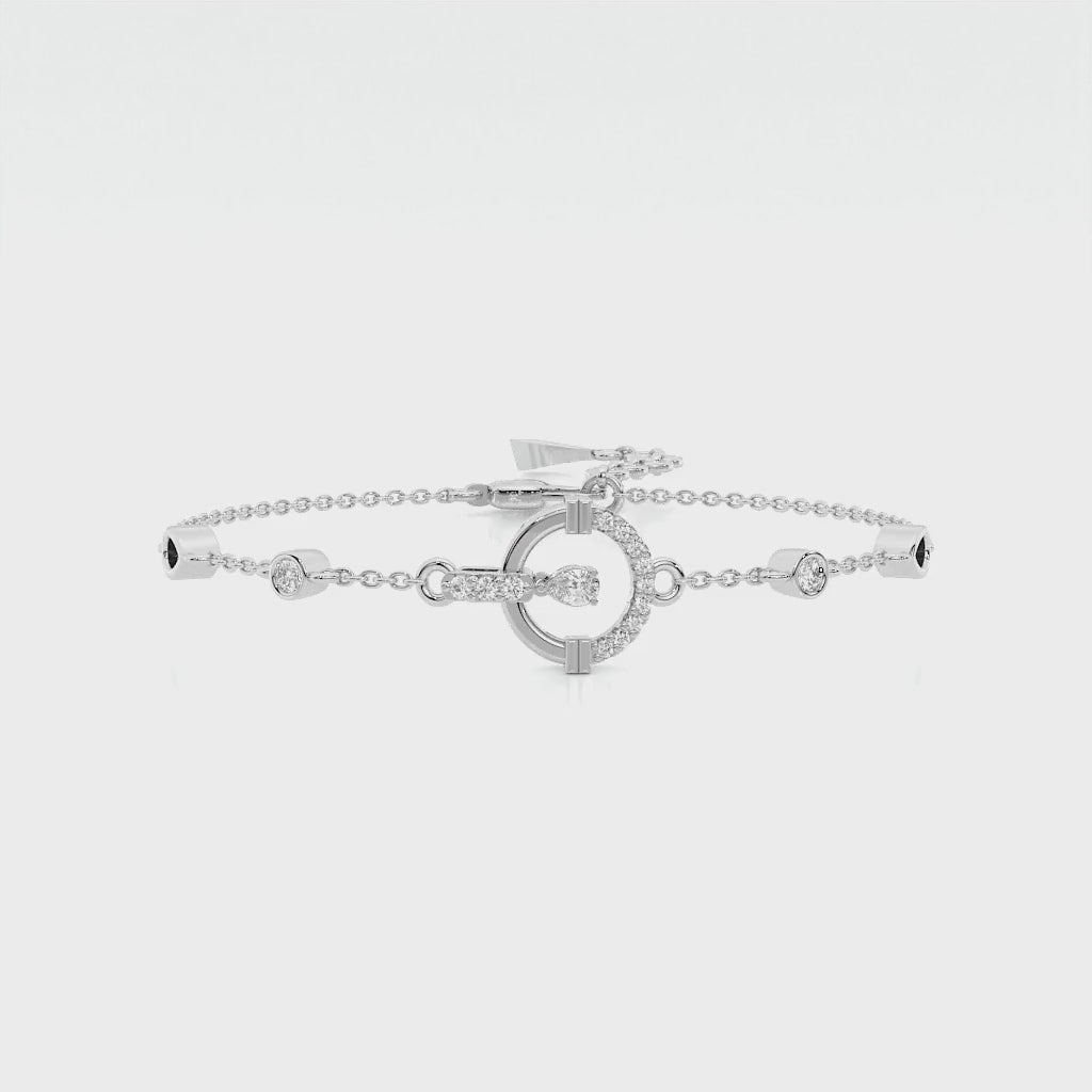 925 sterling silver Dancing Diamond Bracelets