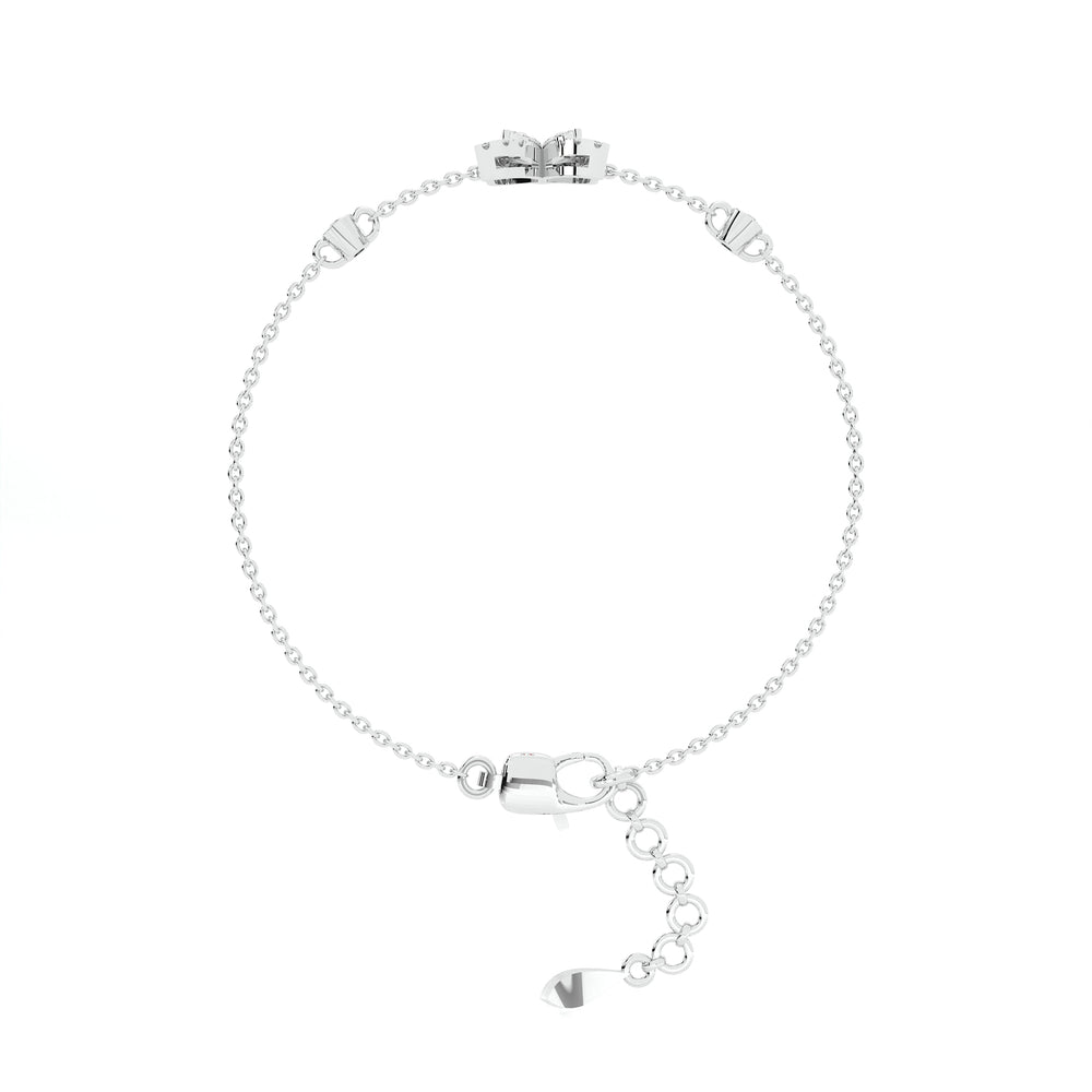 925 sterling silver butterfly bracelets with red stone for women India