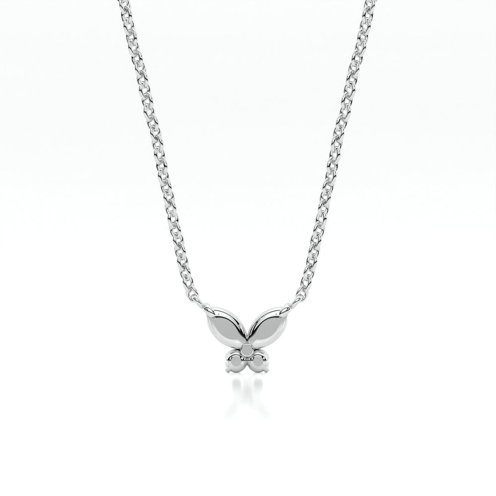 925 sterling Butterfly Diamond Necklaces