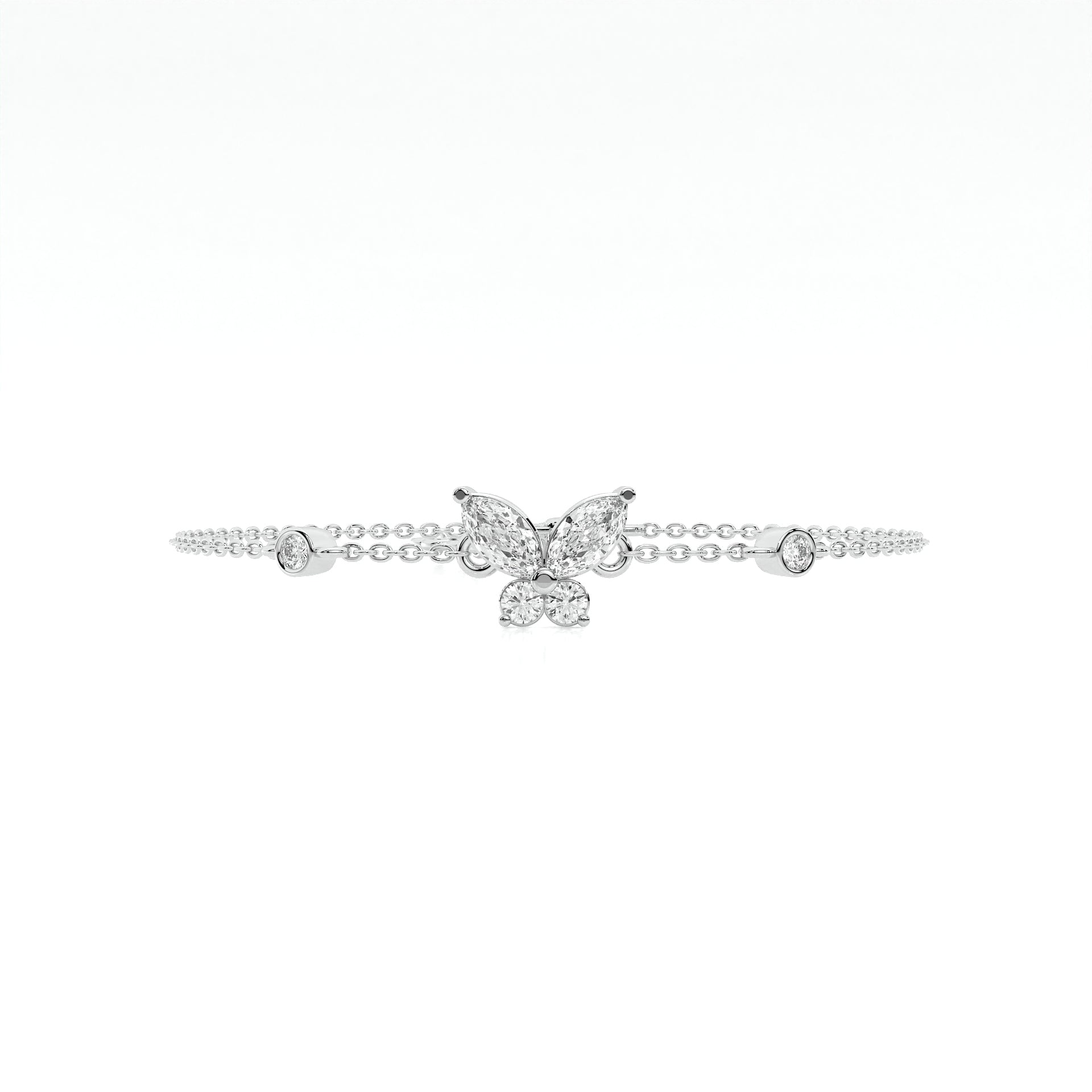 925 sterling Butterfly Diamond Bracelets