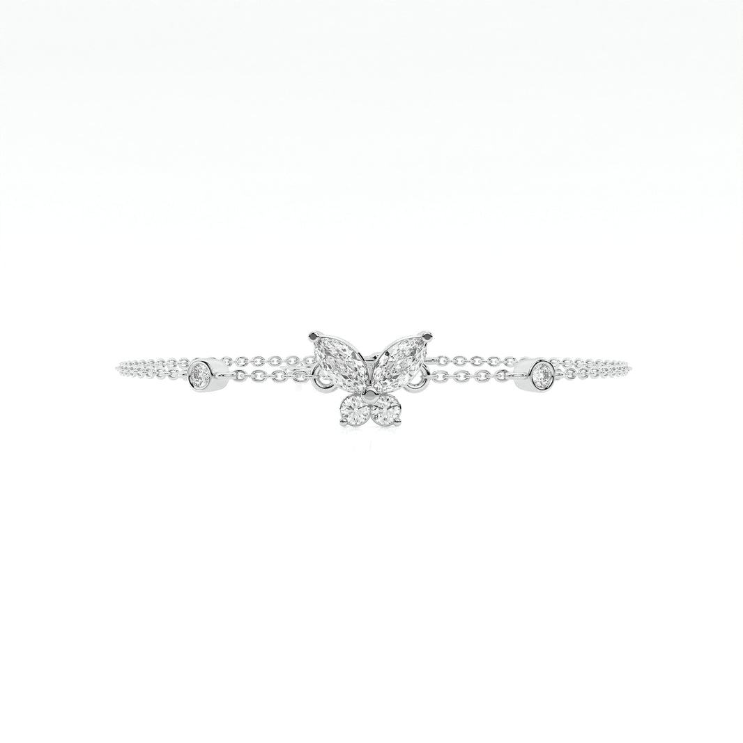 925 sterling Butterfly Diamond Bracelets