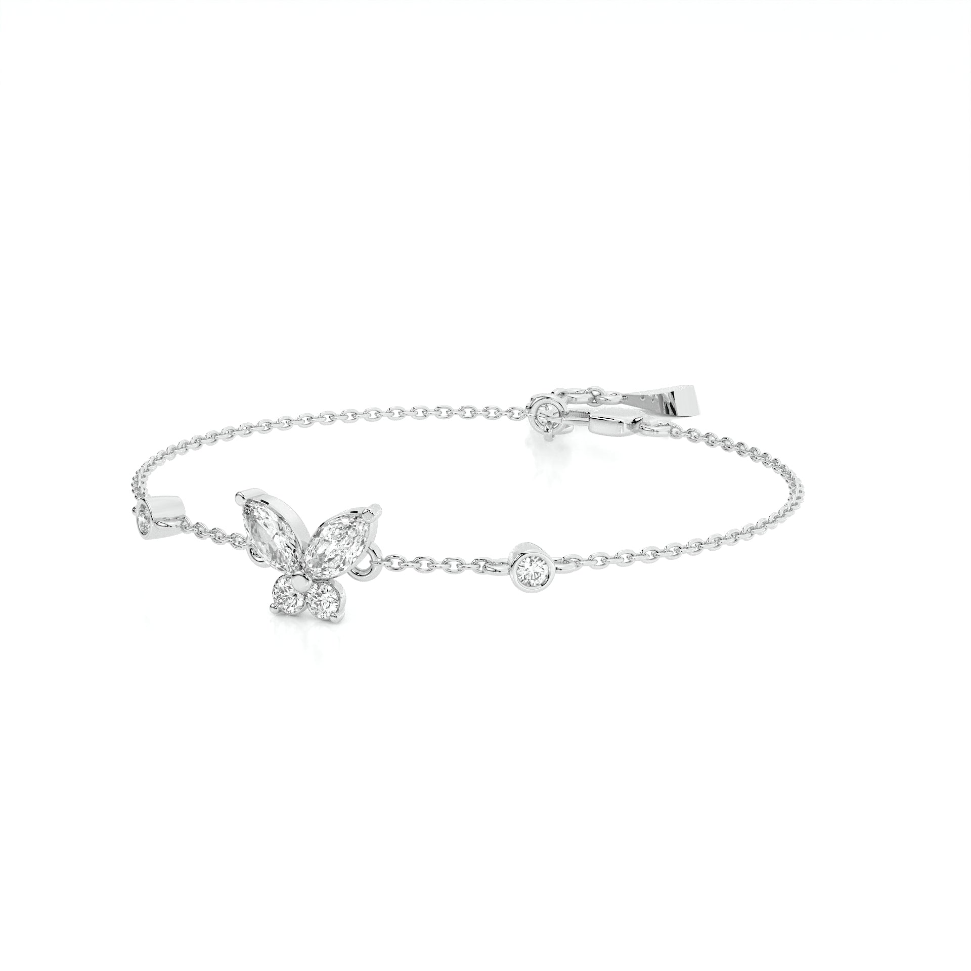 925 sterling Butterfly Diamond Bracelets