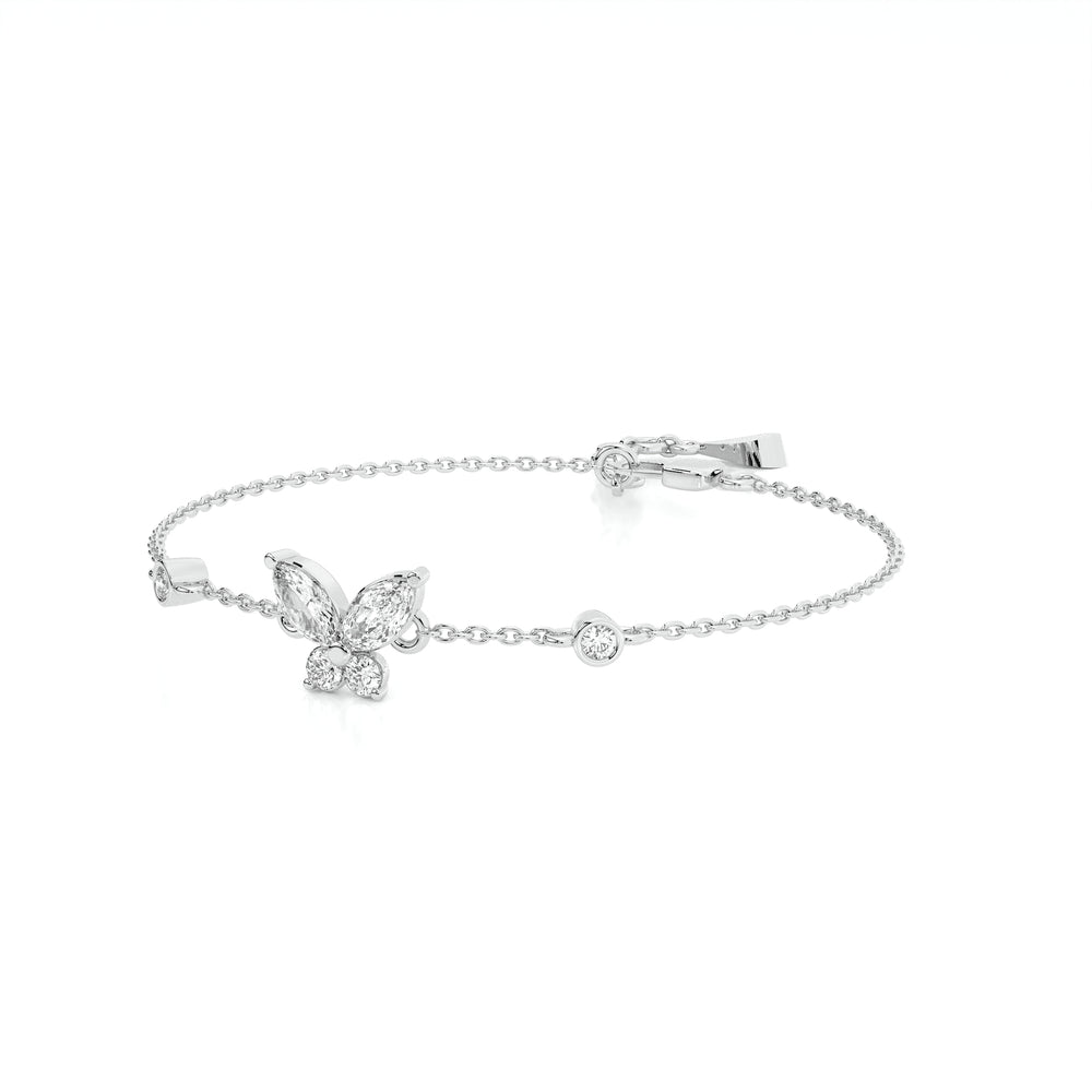 925 sterling Butterfly Diamond Bracelets