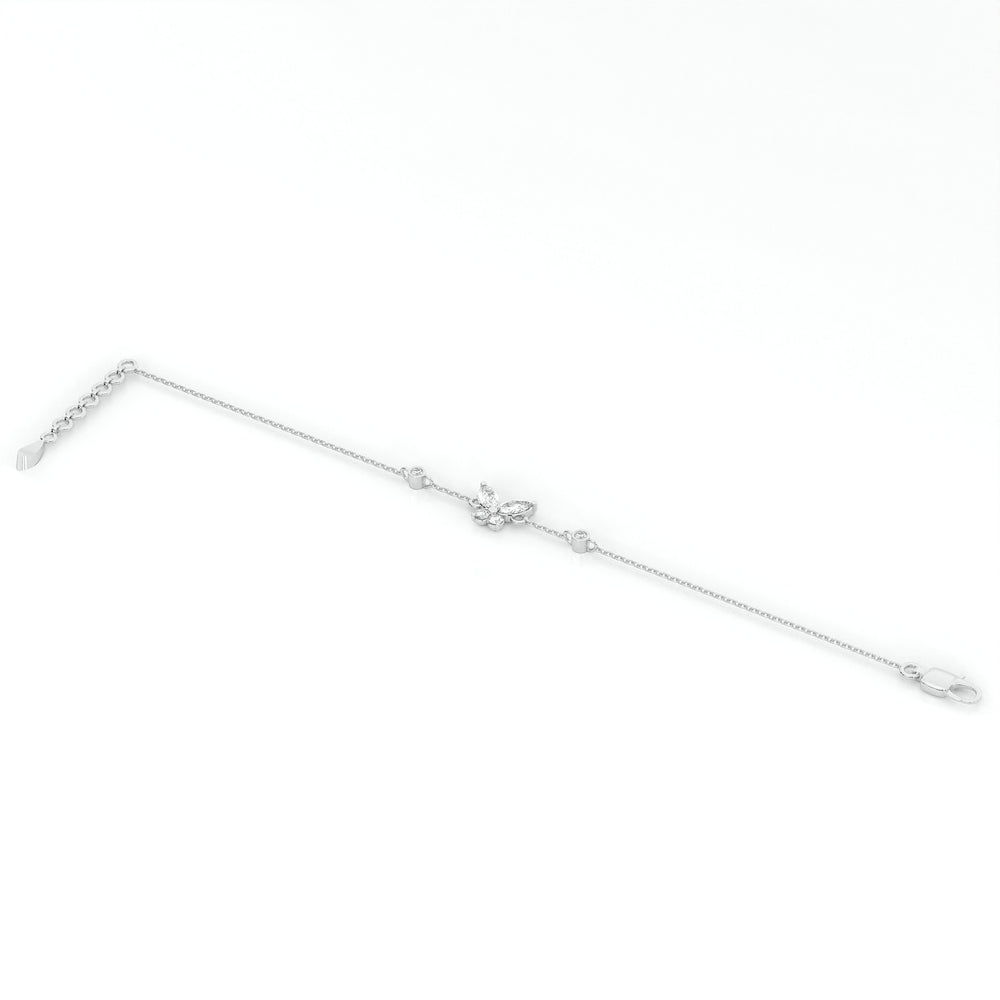 925 sterling Butterfly Diamond Bracelets