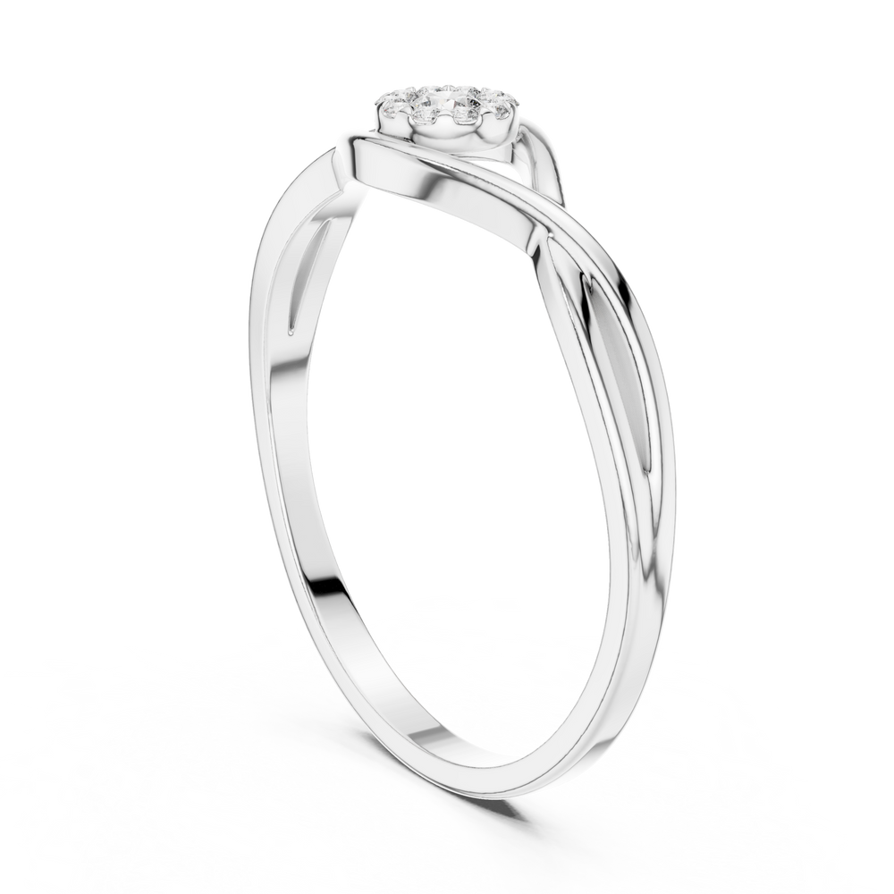 twisted infinity frame ring for woman