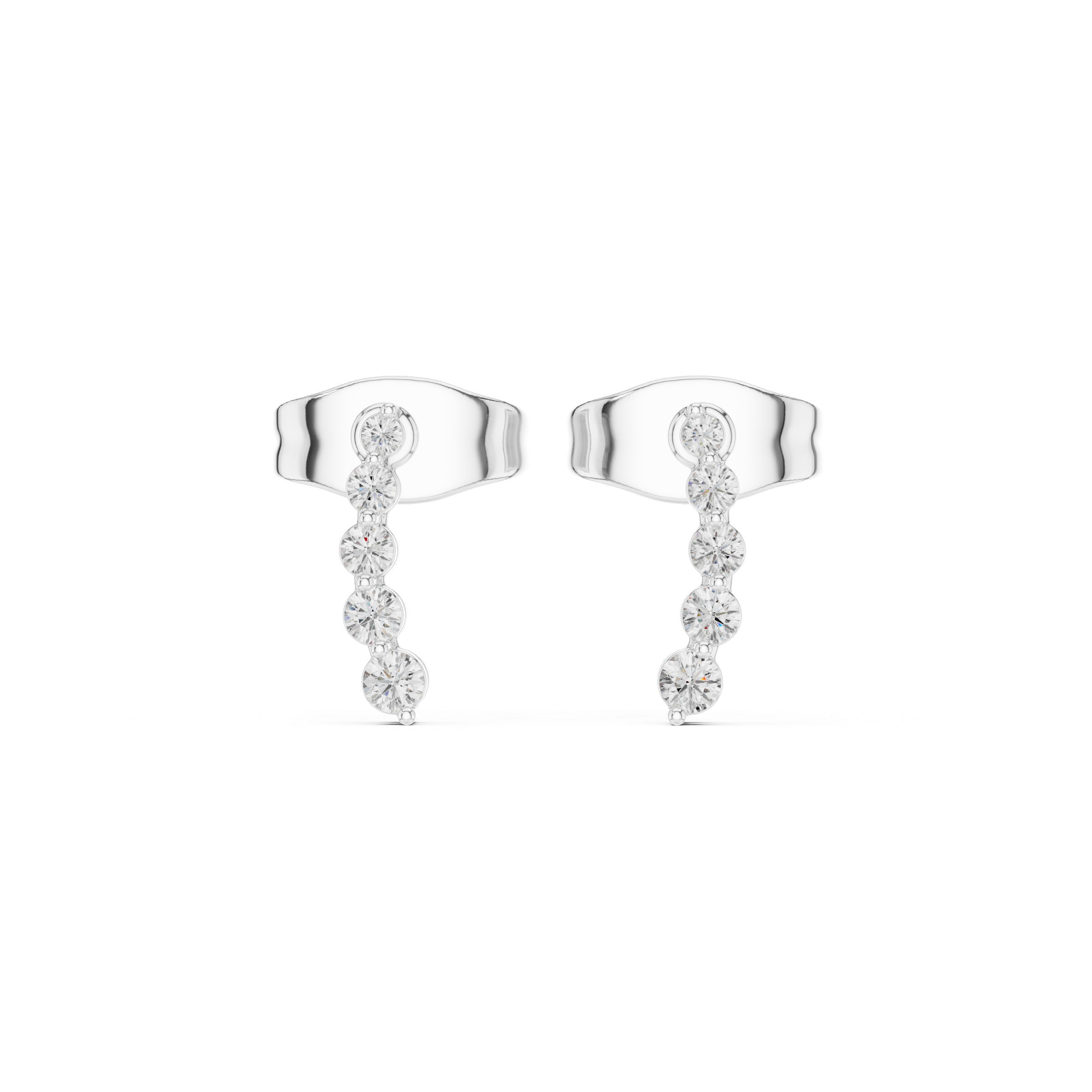 zara drop earrings for women with graduating stone line
